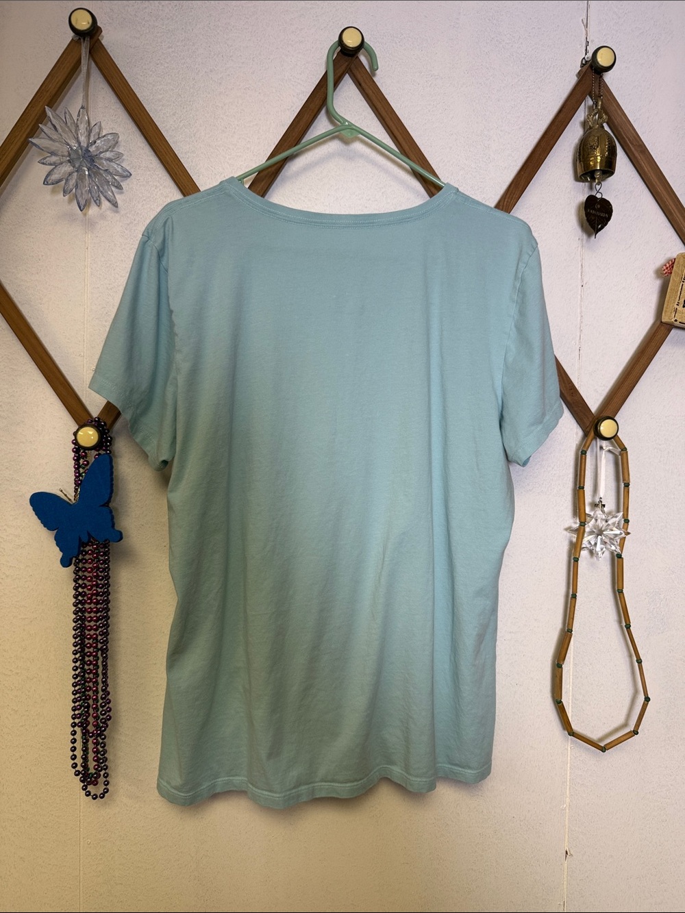 Life Is Good Aqua V-Neck Tee with Lemon Pitcher Graphic - Picture 6 of 6